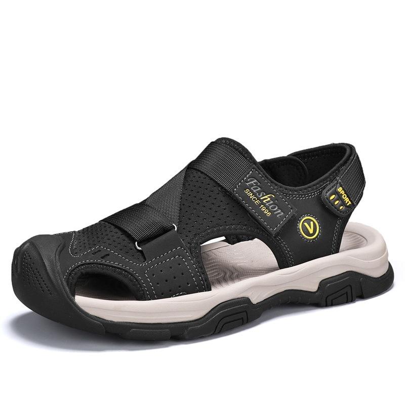 

Sandals men s trendy outdoor sports bag head casual shoes slippers 2025 new summer breathable men s beach shoes 38