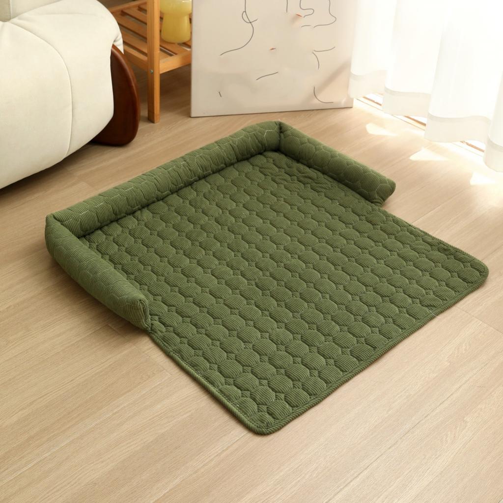 Pet Sofa Cushion with Pillow U-shaped Pillow for Winter Warm Pet Bed for Multiple Scenes