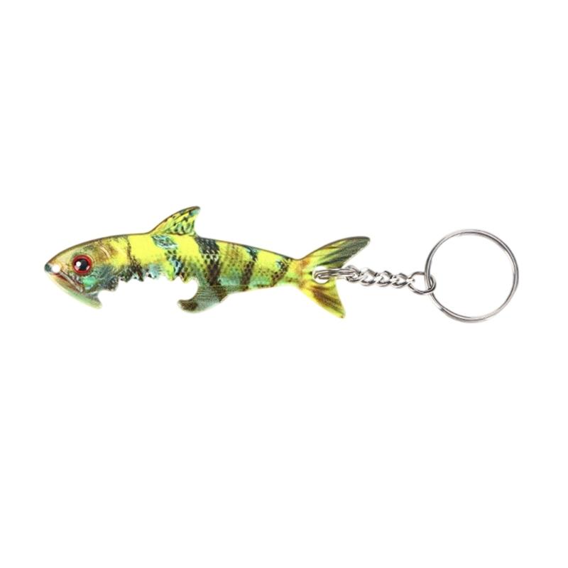 Portable Fish Shape Bottle Opener Keychain Zinc Alloy Pendant Safe for Family Gatherings and Backpacks Handbag Decors