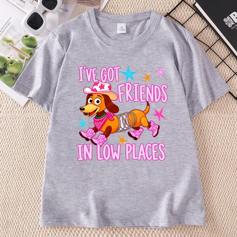 Ive Got Friends In Low Places Tshirts Retro Cowgirl Dog T Shirt Country Music Western Boots Tshirts Casual Round Neck Printed