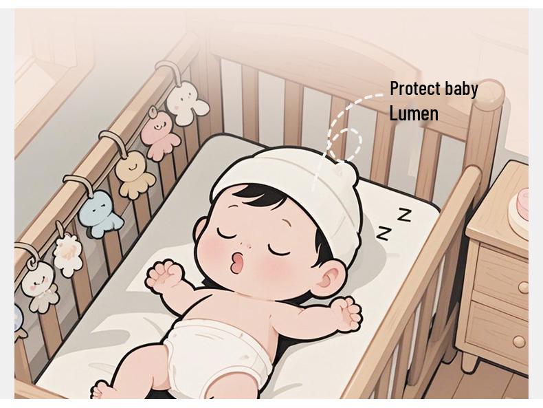 Newborn 0-3 Months Double Layer Baby Hat for Spring & Autumn – Protects Fontanelle
