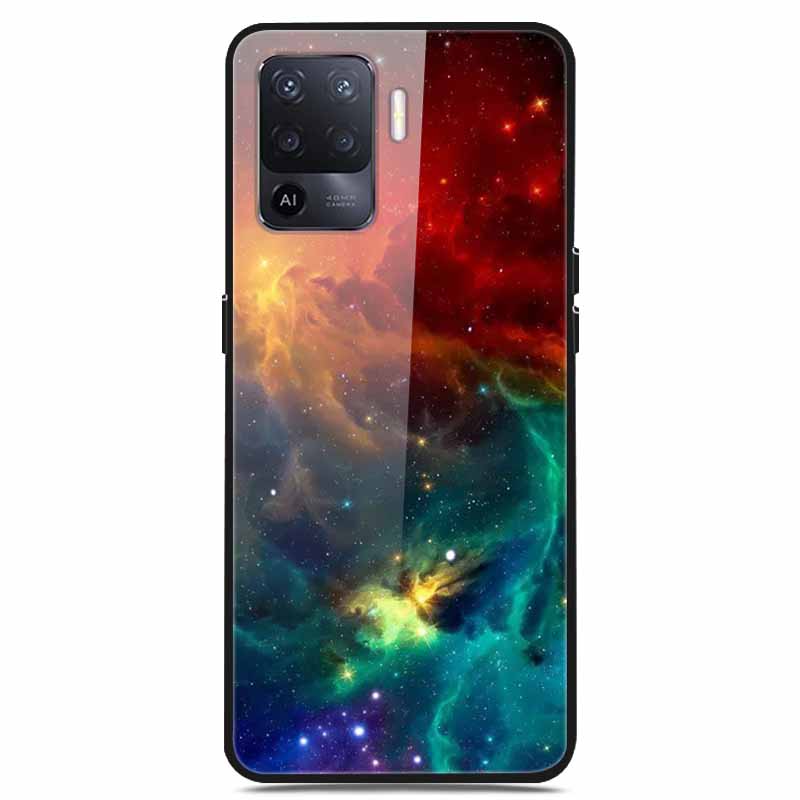 For OPPO Reno 5 Lite Case Luxury Tempered Glass Bumper for OppoA94 4G Phone Cover For OPPO A94 4G/ Reno5 Lite Glass Coque A94 4G