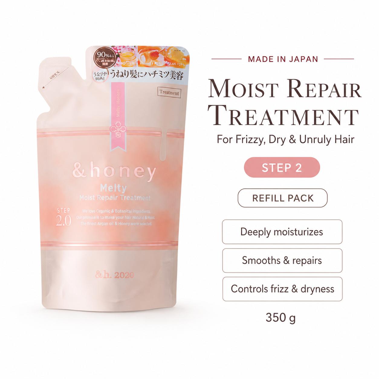 &honey Melty Moist Repair Hair Treatment 2.0 Разглаживающий кондиционер для волос, 350 г