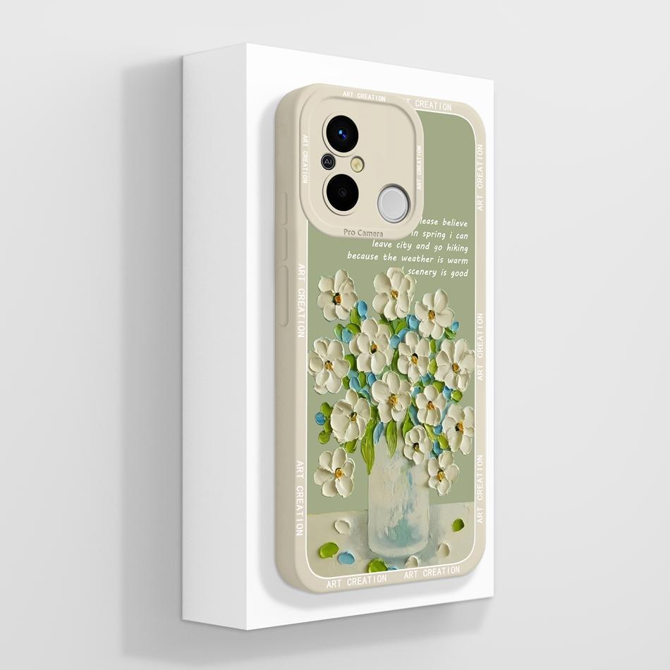 Coque Pour Redmi 12C 11A POCO C55 Coque Arrière Créative Protection Complète Protecteur Souple en Silicone Liquide Pour Redmi 12 C 11 A POCO C 55