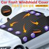 Winter Magnetic Car Front Windscreen Cover Oxford Cloth Car Windshield Sunshades Rainproof Heat Insulation Cover Accessories