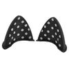 ACROPIX Self Adhesive TPU Cat Ear Shape Universal for Bicycle Motorcycle Helmet Decoration Accessories 1 Pair Black