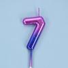 Gâteau d'anniversaire décoré, bougie numérique colorée interstellaire, bougie délicate de couleur bonbon pour enfants, numéro de 0 à 9, décoration de fête