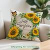 1pcs/4pcs Sunflower Pastoral Theme Cushions Pillowcase Polyester Cushion Cover Throw Pillow Pillowcover Home Car Sofa Decor