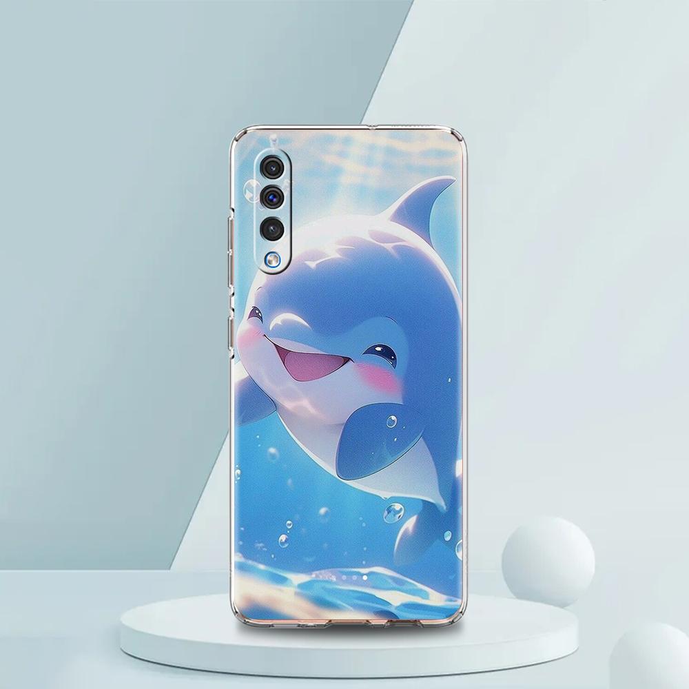 Ocean Animal Dolphin Transparent Phone Case for Samsung Galaxy A16 A14 A12 A22 A24 A42 A02 A03S A06 A50 A20 A30 A40 Soft Cover