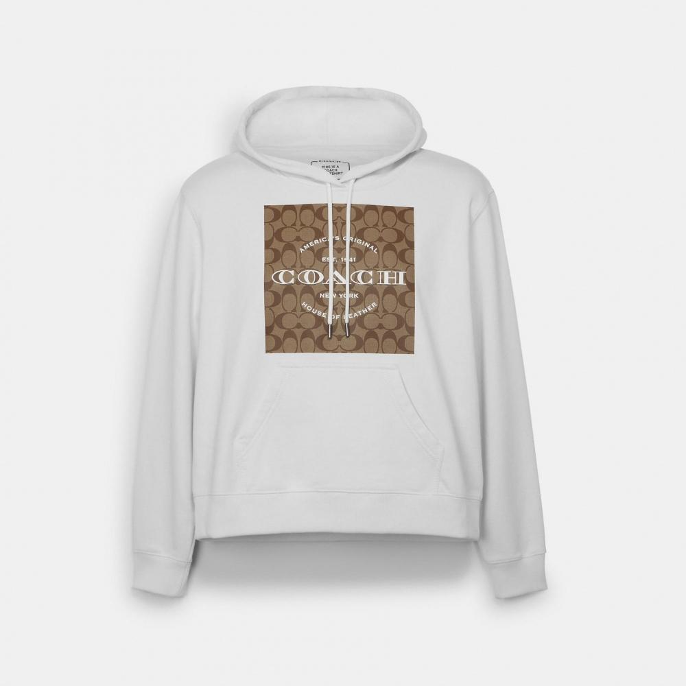 Coach Signature Hoodie Black