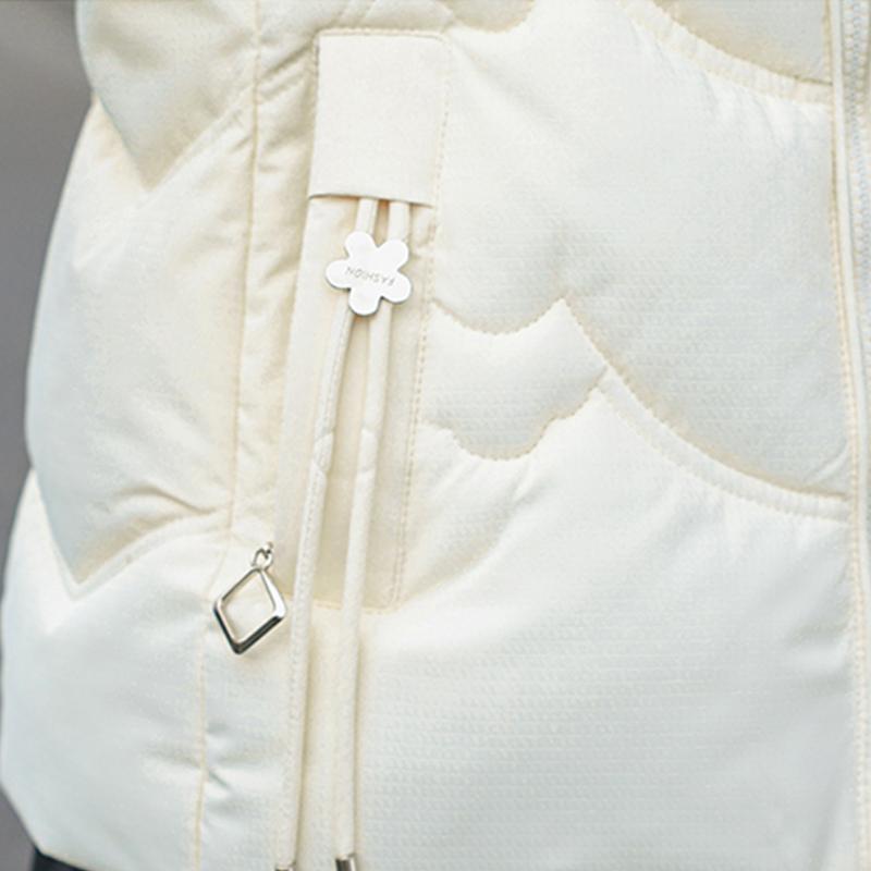 Fashion Winter Woman Parkas Hooded Faux Fur Collar Short Coats Thick Warm Women's Jackets