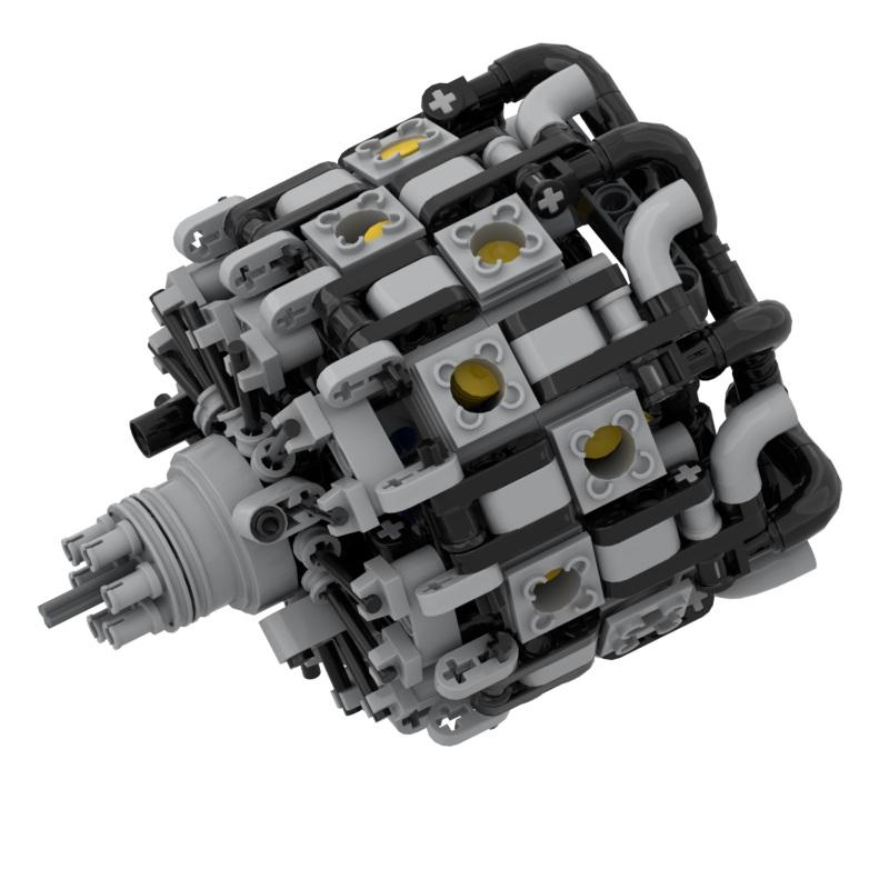 New mechanical engine MOC building block parts package DIY educational toys 584/ 223parts 60208 2850 2851 61184 2853