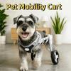 2/4 Wheel Mobility Dog Wheelchair Adjustable Animal Assistance Bracket  Hind Limb Paralysis