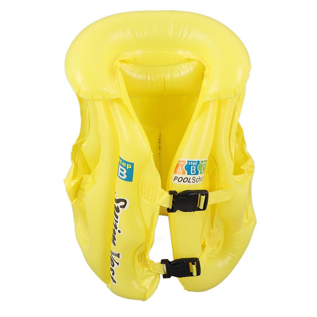 Toddler Inflatable Swim Suit Quick Release Buckle Children Kids Swimming Vest for 3‑8 Years Old