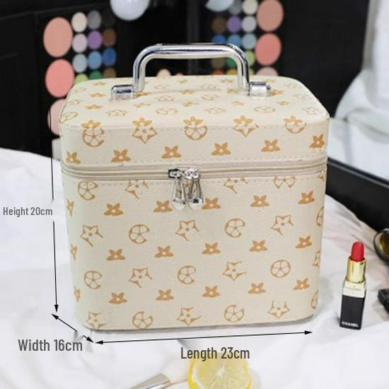 Große Kosmetiktasche für Damen mit Spiegel - 2025 Neues High-End Kosmetik-Aufbewahrungsetui