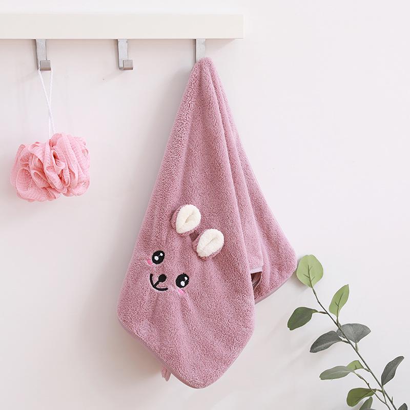 

Мультяшное коралловое флисовое быстросохнущее полотенце для лица и ванны - мягкое, впитывающее, не оставляющее ворсинок для мужчин и женщин 35x75 cm