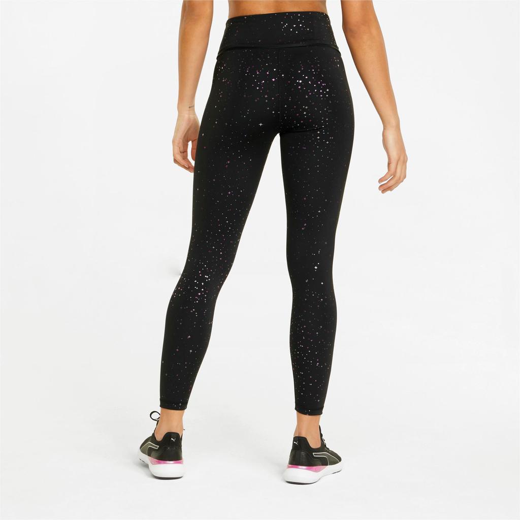 Puma Star Print High-Waisted Slim Fit 3/4 Training Pants Women Pants Black 521375-01