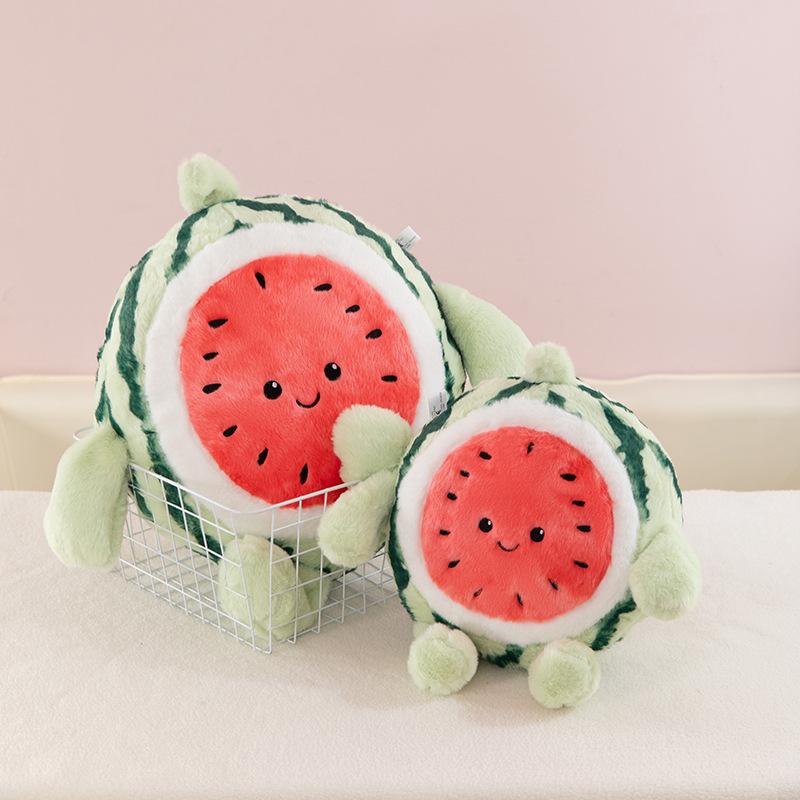 Cute Summer Run Watermelon Doll Girls Dormitory Throw Pillow Children Holiday Gift Sleeping Tie