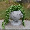Face Planters Pots Resin Smile Face Vase Succulent Head Planter Pots Face