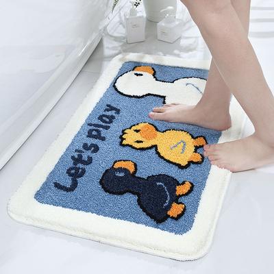 Desene animate baie absorbant antiderapant covor dormitor cameră copii covor drăguț rățuște în ușă picior covor
