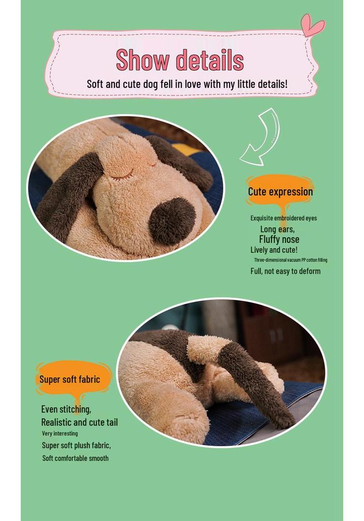 Cartoon Dog Long Hugging Pillow Plush - Big Dog Bed Soothing Doll