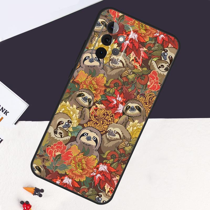 Cute Sloth Animal Case For Samsung Galaxy A14 A55 A06 A05 A36 A26 A16 A54 A34 A22 A32 A52 A35 A15 A53 A13 A56