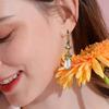 Handmade Pearls Earrings Trendy Earrings Women Earrings Pearls Ear Jewelry Alloy Texture Suitable for Parties and Event