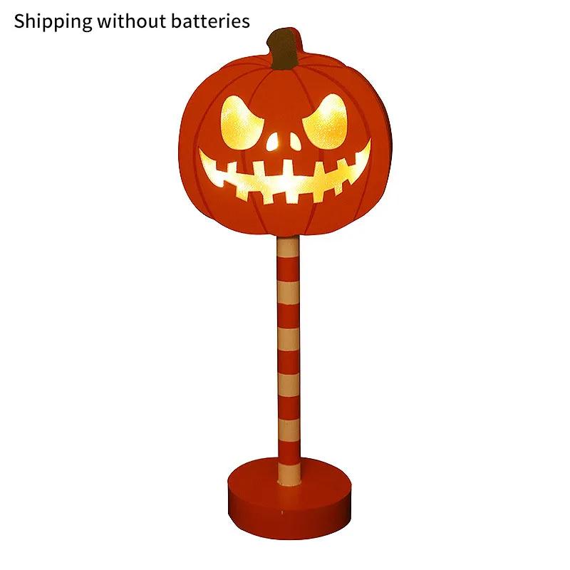 Halloween LED Night Light Pumpkin Ghost Ambiance Lights Battery Powered Waterproof Outdoor Garden Bedroom Festival Party Decor