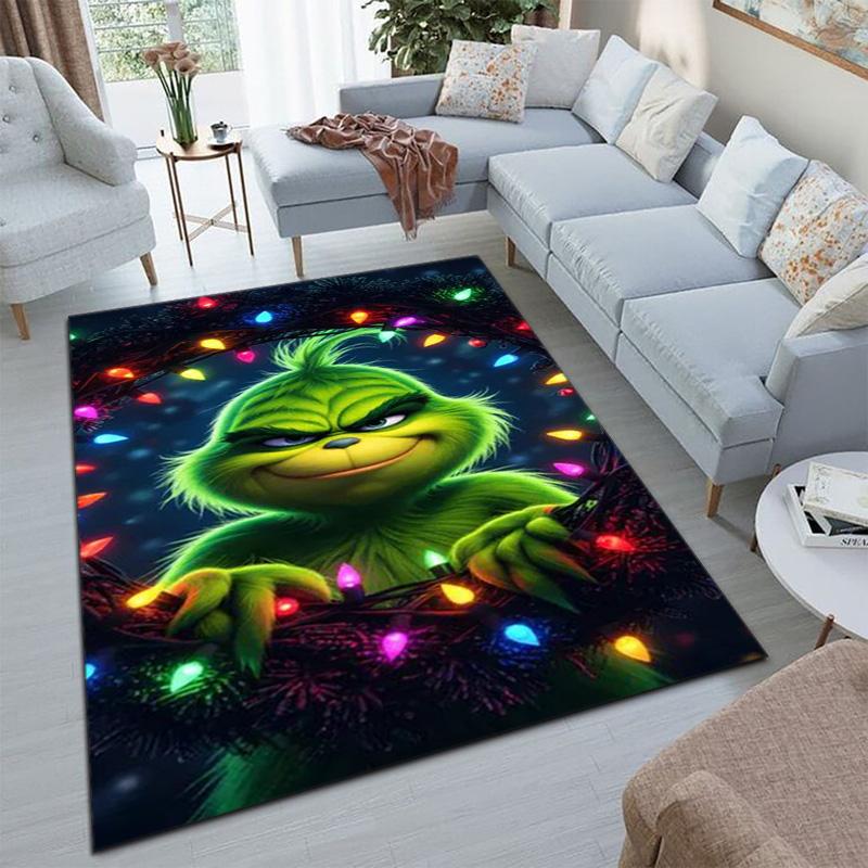 Christmas Gift Comedy Movie How the Grinch Stole Christmas carpet home living room decoration table and chairs anti slip door mat carpet A4