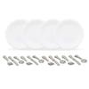 4Set Miniature Dollhouse Tableware Set for 1/12 Scale Dollhouse with Plates and Cutlery Set Dollhouse Decoration