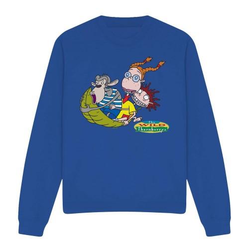 The Wild Thornberrys Unisex Adult On Leaf Eliza Darwin & Donny Sweatshirt