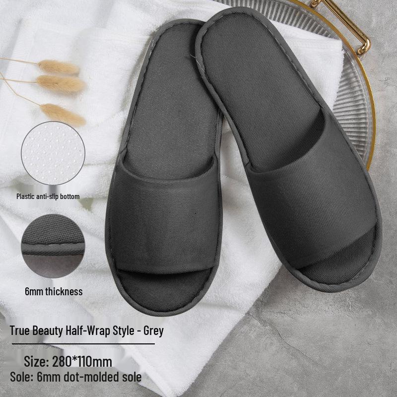 

Утолщенные Нескользящие Тканевые Тапочки для Отеля на Все Сезоны