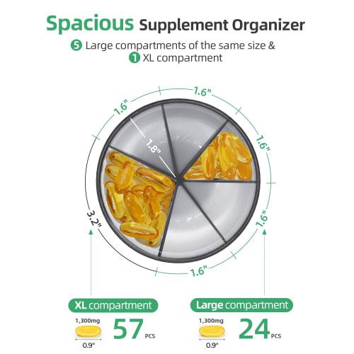 8 Compartments Weekly Pill Organizer, Anti-Snoring Device, Smart Snoring Prevention, Snoring Reduction, Restful Sleep...