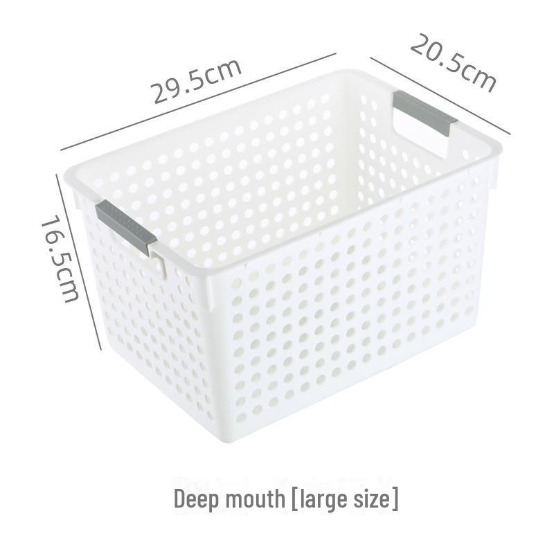 Cesto de Armazenamento de Mesa de Plástico Espesso para Brinquedos, Cosméticos e Miudezas