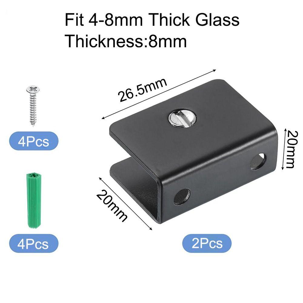 Heavy Duty Railing Holder Stainless Steel Glass Support Hardware Wood Glass Shelves Clamp