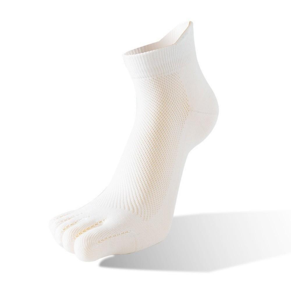 Anti-slip Five Toe Socks Mesh Low Cut Sports Socks Sweat-Absorbing Men's Five Finger Socks Soccer