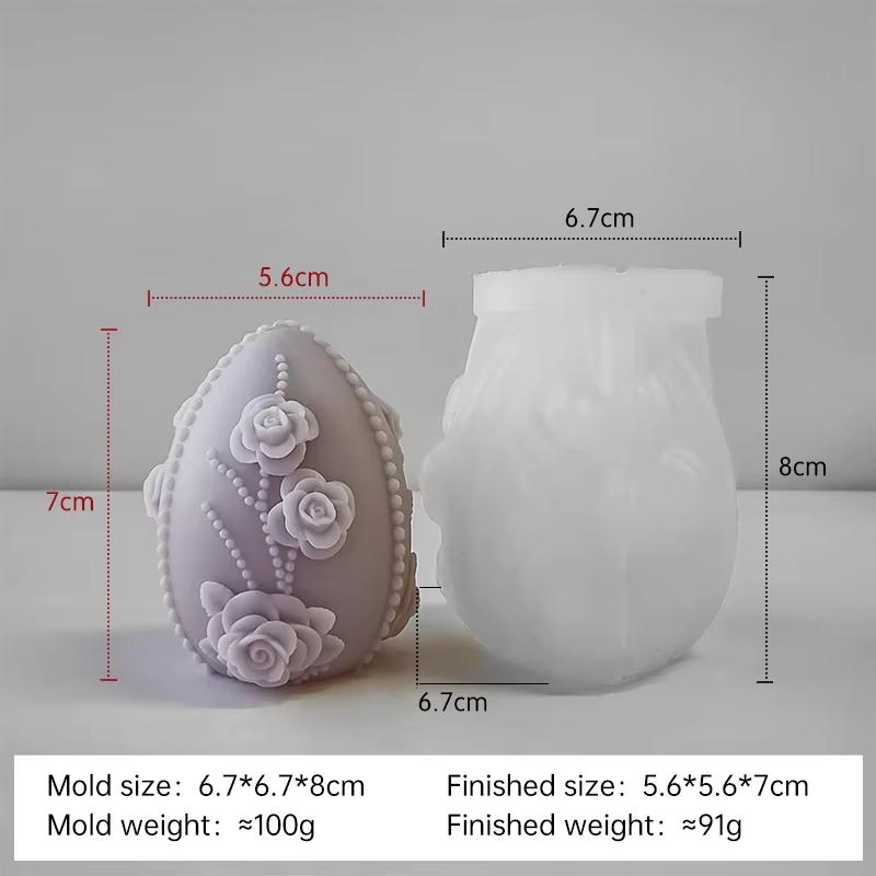 DIY Easter Egg Silicone Mold Handmade Aroma Candle Plaster Easter Decoration Molds Candle Making Supplies