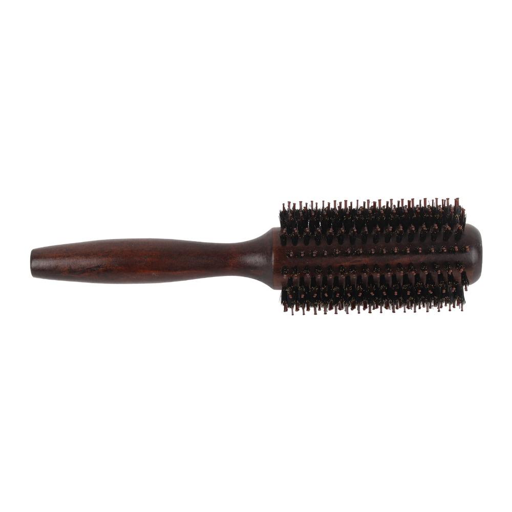 Professional Roller Comb Wooden Handle Hair Brush Hair Care Styling Tool Women Use