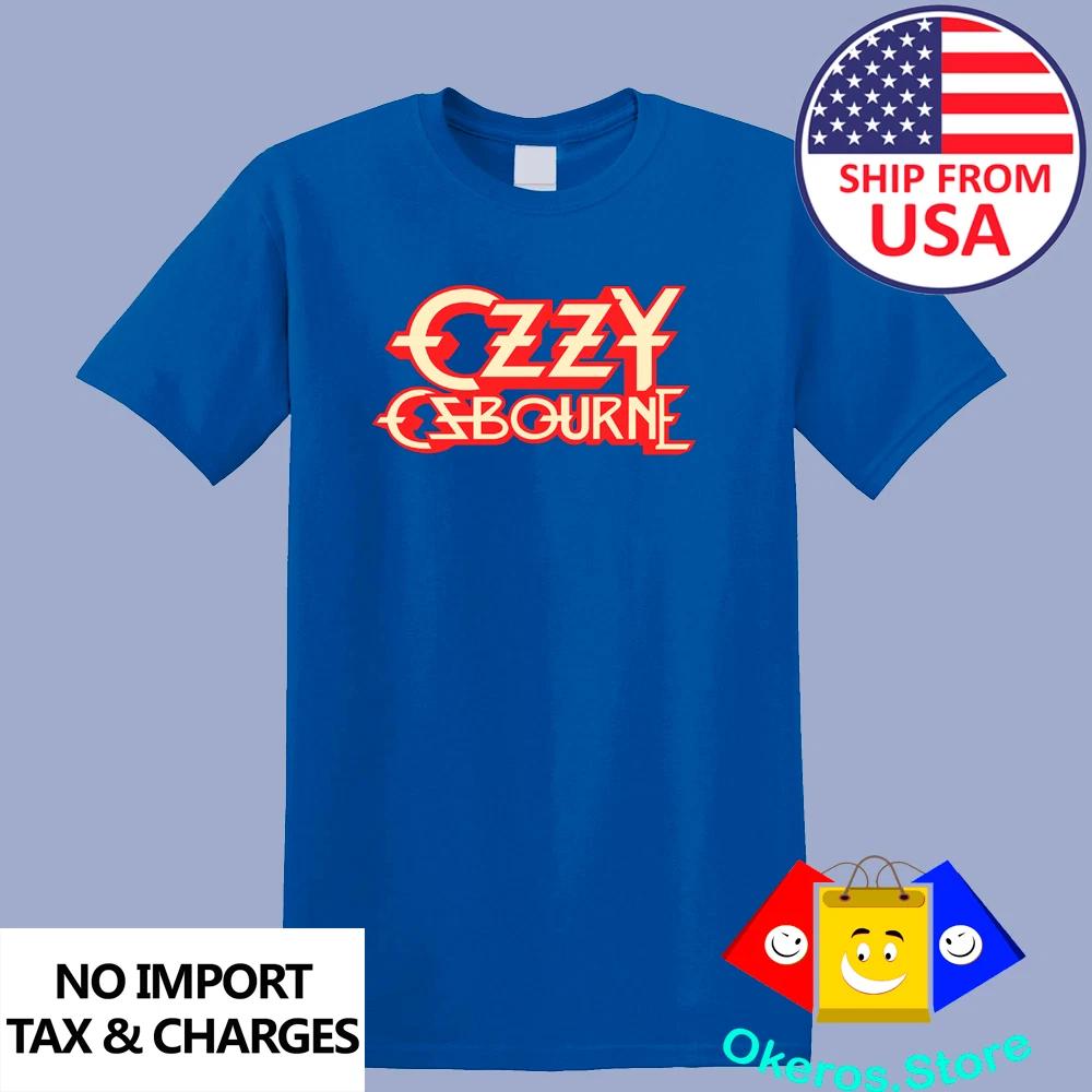 Ozzy Osbourne God Bless Men s Royal Blue Size S to 5XL S