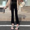 2 Pregnant women's high-elastic thickened velvet cotton autumn and winter belly support pants casual pants flared pants outer pants