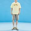 Anta Alphabet Print Round Neck Short Sleeve T-shirt Unisex Tops Coconut-Palm-Green 152328149-2
