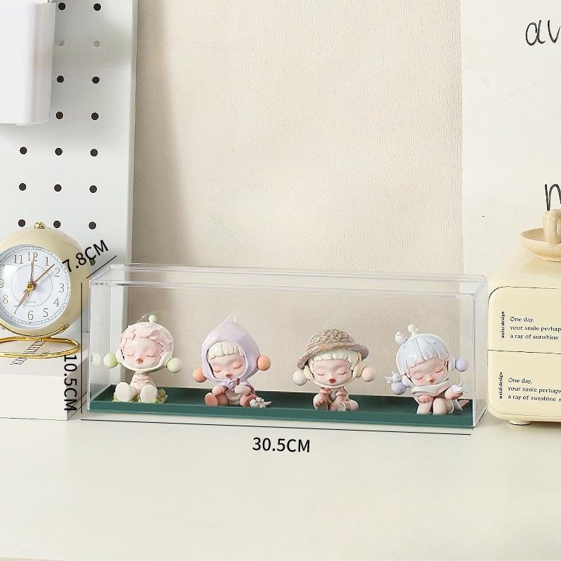 Acrylic Action Figure Display Case Transparent Doll Storage Box Toy Organizer Rack for Collectible Showcase Cabinet