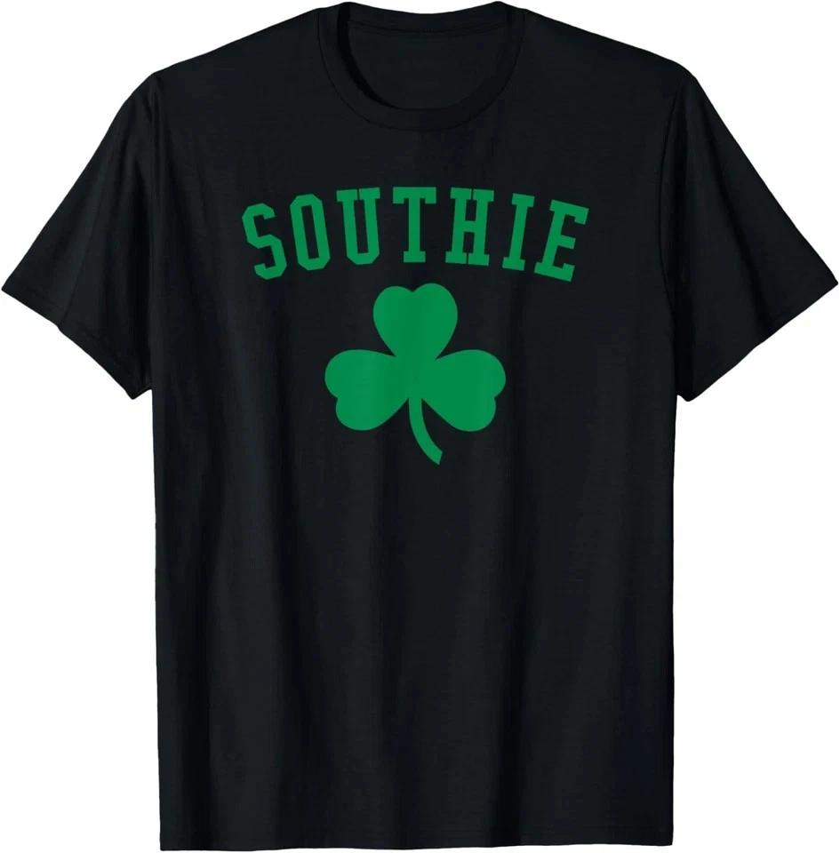 Southie Irish St. Patrick s Day South Boston Shamrock Unisex T shirt 2XL
