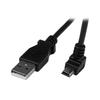 STARTECH 90° Down Angled Mini USB-A To Mini B Cable - 2m - Double Shielded - 90 Degree Connector