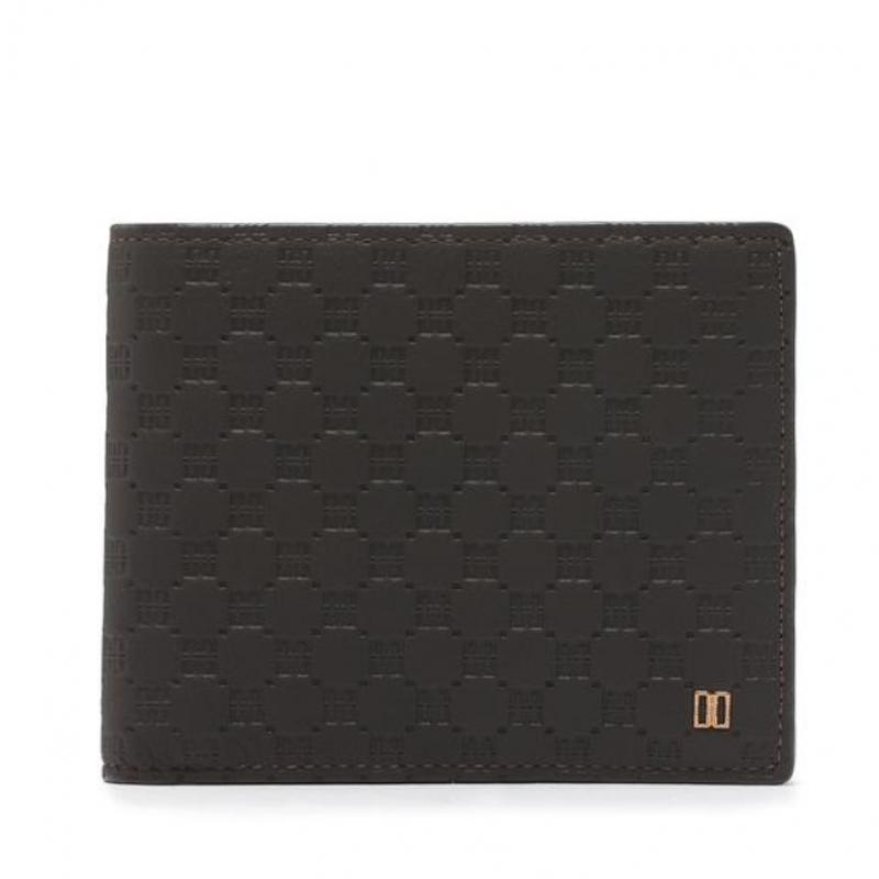 Daks Brown Dd Plate Logo Matte Leather Wallet Dbwa8f368w3