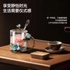 Household Large-Capacity Cold Kettle, Teapot, High-Value Drinking Cup, Exquisite Coffee Cup, Water Cup, Enamel Color Cherry Blossom Cup
