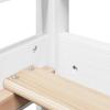 Daybed with Canopy White 80 x 200 cm Solid Pine Wood