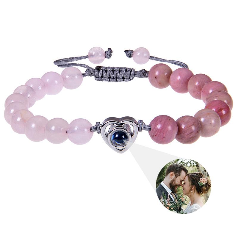 Individuelles Armband mit Bild innen Personalisierte Projektionsarmbänder mit Fotos Armband mit Foto Personalisierte Gedenkgeschenke