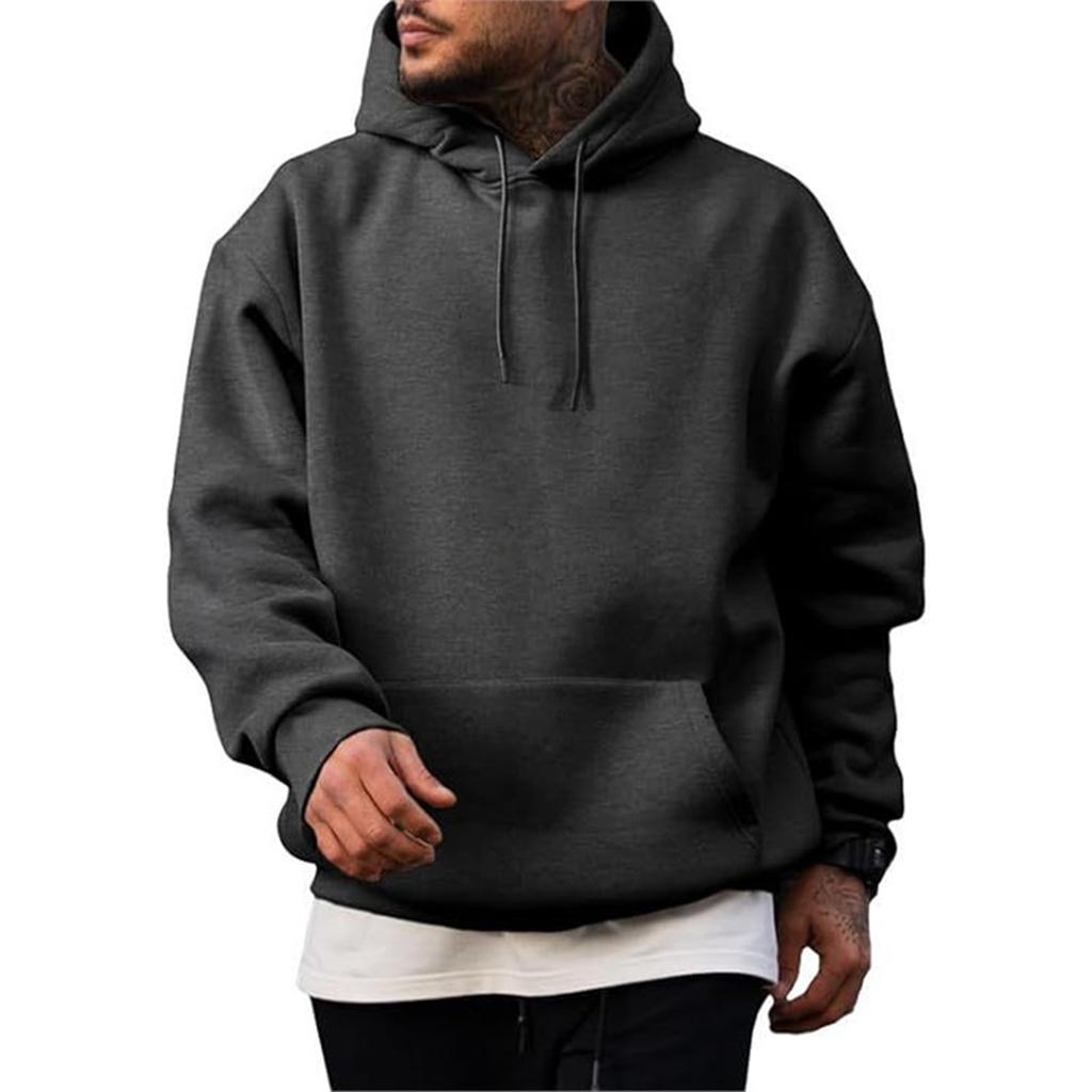 Men's Lined Hoodie Sweatshirt Loose Fit Oversized Casual Pullover