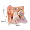 Wooden Dollhouse Kit Miniature Handicraft Doll House Assembly Model Parts Children Gift